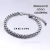 Tobilleras Europeas y Americanas Transfronterizas Simples Harajuku de Acero de Titanio Estilo Frío Hip-Hop No Se Desvanecen Accesorios para Pies de Pareja Accesorios de Moda para Hombre