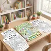10 hojas/paquete de pósters de colorear cognitivos para niños, papel para garabatear educativo de iluminación divertido para colorear