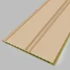 Painéis de grade madeira-plástico com veios de madeira maciça, grade de fibra de bambu-madeira, painel de fundo de TV sem pintura, painéis pequenos da Grande Muralha, painéis de proteção de parede, grade