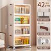 Armário de Armazenamento Dobrável Peça Única Atacado Armário de Armazenamento para Roupas Infantis Porta Dupla Armário de Armazenamento Doméstico Guarda-Roupa para Quarto