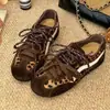 Venta Caliente Zapatos de Entrenamiento Alemanes con Cordones Estilo Retro para Mujer 2026 Otoño Nuevos Zapatos de Carreras de Suela Fina con Plataforma Oculta Zapatos Deportivos Casuales para Mujer