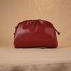 Bolso Nube para Mujer Estilo Francés Pequeño Popular Popular en Internet Bolso Plegado Bolso Dumpling Nueva Moda Cuero Cuero Suave Hombro Bandolera