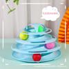 Juguete Popular para Gatos Torre para Gatos de Cuatro Niveles Placa Giratoria Autoentretenimiento Alivio del Aburrimiento Juguete Interactivo para Gatos Suministros para Mascotas