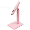 Lámpara de uñas de mano lámpara de uñas pequeña rosa con soporte almacenamiento de energía lámpara de fototerapia de secado rápido lámpara de horneado de uñas