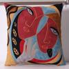 Toalla bordado bordado sala de estar sofá almohada casa de familia posada cama almohada mirador cojín lumbar oficina venta al por mayor