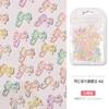 50 Acessórios de Arte para Unhas de Laço de Resina Aurora Gelo Transparente Colorido Misto Fitas Estereoscópicas Acessórios de Diamante para Unhas DIY