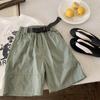 Calças Cargo de Verão Infantil 2025 Calças de Cinco Pontos Casuais de Verão para Meninos Shorts da Moda Combinam com Tudo para Meninas