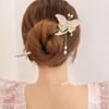 Pasador de borla de mariposa realista pasador de pelo de temperamento retro antiguo con goteo de aceite pasador para el pelo Hanfu que se mueve al caminar accesorios para el cabello