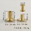 Fábrica directa cabeza plana tornillo madre remache tornillo de bloqueo libro menú álbum libro de muestras clavo