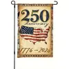 Bandeiras de Jardim para o Dia da Independência Estampa em Linho Decoração Externa para Quintal Bandeiras Pequenas Americanas Dupla Face Atacado