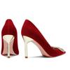 Tacones Altos de Punta con Hebilla de Pedrería para Mujer Otoño 2025 Nuevo Sexy Elegante Gamuza Versátil Zapatos de Aguja Profesionales para Mujer
