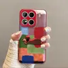Adequado para Capa de Celular Xiaomi 17, Nicho Artístico Xiaomi17Promax, Resistente a Manchas, Aparência Premium, Cão Bordado Color Block