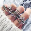 Anillos Retro Populares de Nicho Transfronterizos, Varios Estilos, Anillos Abiertos Estilo Francés, Anillos Múltiples para Apilar, Al por Mayor en Stock