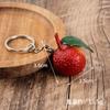 Modelo de fruta em miniatura de simulação de PVC morango laranja chaveiro pingente de bolsa brinquedo de casa de brincar de comida em miniatura