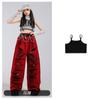 Ropa de Baile Jazz para Niñas Ropa de Grupo Femenino para Actuación de Baile en Escenario Traje de Hip-Hop para Chicas de Jazz Ropa de Actuación Infantil Verano
