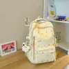 Mochila Nueva Estilo Japonés Ins, Mochila Casual con Estampado Fresco y Dulce, Mochila Casual Ligera para Estudiantes de Secundaria y Preparatoria