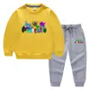 2023 Primavera y otoño nueva ropa infantil transfronteriza suéter para niños pantalones de dibujos animados conjunto de dos piezas bebé algodón traje de manga larga