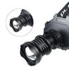 Novo farol LED de alta potência P70 zoom telescópico recarregável por USB lâmpada para pesca noturna lanterna de cabeça multifuncional para exterior