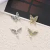 Caja de Accesorios para Uñas de Aleación Cola de Pez Mariposa Diamante Incrustado Perla Pegatinas para Uñas Decoración DIY para Uñas al por Mayor