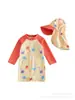 Roupa de Banho Infantil para 26 Anos, Maiô de Manga Longa com Proteção Solar, Traje de Surf de Secagem Rápida, Roupa de Banho para Europa, América, Japão e Coreia, Venda Direta Transfronteiriça