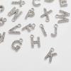26 Letras de Strass Diamante em Inglês DIY Acessórios de Joia em Liga Transfronteiriça Amazon Pulseira Chaveiro Pingente