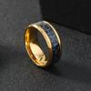 Europa y Estados Unidos anillo de titanio de fibra de carbono de color transfronterizo anillo personalizado de moda para hombre joyería de acero inoxidable venta directa de fábrica