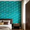 Adesivos Geométricos Minimalistas de Luxo Leve Adesivos de Parede Autoadesivos Decoração de Parede de Fundo para Quarto Próximo à Cama Papel de Parede para Renovação de Móveis