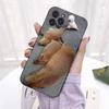 Aplicável à capa de celular de animal engraçada e fofa para iPhone 15
