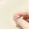 Elegante anillo abierto de diamante talla marquisa con textura vintage y diseño tallado, anillo de plata para parejas, moderno, de lujo ligero, versátil para el uso diario