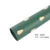 Papel de Regalo Kraft Grueso Texturizado Estilo Navideño Papel Decorativo Caja de Regalo Atmósfera de Nochebuena