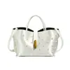 Bolsos para Mujer, Bolsos Personalizados de Perlas, Bolsos Cruzados Casuales para Mujer, Color Sólido, Bolsos de Mano Sencillos y de Alta Gama para Mujer, Bolsos de Hombro