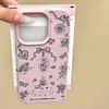 Funda Fresca Estilo Ins Japonés y Coreano con Lazo y Flor Adecuada para iPhone 18 Pro, Cobertura Total para 14, Agujero Grande para 15, Funda Suave para 16