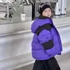 Ropa para niños de Corea del Sur chaqueta de plumón para niños otoño e invierno Nueva de longitud media para niños y niñas ropa de trabajo engrosada moda infantil