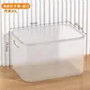 Caja de almacenamiento transparente caja de almacenamiento para juguetes y refrigerios para el hogar caja organizadora de ropa cesta de almacenamiento rectangular con tapa caja de almacenamiento