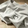 Blusa Customizada de Manga Curta Estilo Novo com Gola Redonda para Mulheres Verão Respirável Confortável Fashionável Tendência Ombro Normal Versátil Diária Manga Curta