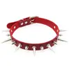 Collar Gargantilla Punk Rock de Cuero Exagerado Transfronterizo Europeo y Americano Accesorios de Collar Gargantilla con Pinchos para Pareja No Convencional