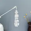 Grampo de Cabelo Estilo Étnico com Franjas Geométricas Vazadas, Grampo de Cabelo Moderno com Gotejamento de Óleo em Formato de Gota d'Água, Acessório de Cabelo Hanfu para Mulheres