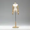 ¡Guau! Tienda de Ropa Modelo Personalizado Maniquí de Ventana de Ropa Femenina de Media Longitud Accesorios Muñeca Artificial Modelo Soporte de Exhibición Vestido de Novia