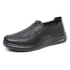 Zapatos de Tela Nuevos y Viejos de Pekín para Hombre Otoño 2026, Zapatos Casuales tipo Papá, Suela Suave Antideslizante, Piel Sintética, Zapatos de Trabajo para Personas de Mediana Edad y Mayores