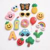 Zuecos de Serie de Dibujos Animados Lindos Accesorios de Flor para Zapato Hebillas de Zapato de Goma Suave de PVC Accesorios de Joyería Extraíbles Personalizados Según Dibujos