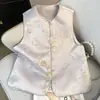 Luxo Leve, Novo Colete Estilo Chinês Exquisito e Nobre, Novo Modelo 2026, Colete Elegante Jacquard Estilo Nacional, Colete Estilo Nacional A10647