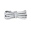 Cordones Kurokin de Poliéster Semircirculares Bicolor con Dientes Nb de 0.6 cm Adecuados para Zapatos Deportivos, Zapatos de Papá, Zapatos Casuales y Cordones