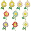 7 Tipos de Pingentes de Girassol em Liga de Zinco 26x16mm para Pulseiras, Colares, Chaveiros e Acessórios de Joias DIY