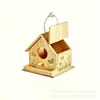 Casa de Pájaros de Madera para Armar, Casa de Pájaros para Pintar Interactiva Padres e Hijos, Materiales para Manualidades de Actividad en el Parque