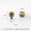 Manija de Puerta de Gabinete Estilo Antiguo Vintage Todo Cobre Estilo Americano Estilo Francés Silencioso Estilo Japonés Bola Antigua Manija de Latón para Armario