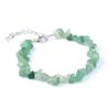 Pulseira ajustável de ágata de cristal irregular com fecho lagosta transfronteiriça, conjunto de 12 cores, pulseira de pedra colorida