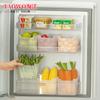Caja de Almacenamiento para Puerta Lateral de Refrigerador para Alimentos, Verduras, Frutas y Artículos Varios; Caja de Almacenamiento para Jengibre y Ajo con Tapa, Estilo Cajón