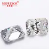 Piedra Suelta de Moissanita Radiante Irregular Color D Genuino, Rectangular Facetada con Bordes Biselados, Piedra Facial para Anillo Radiante de Moissanita, en Stock