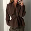 Otoño 2026 Nuevas Llegadas Comercio Transfronterizo Comercio Exterior Dropshipping Europeo y Americano Ropa de Mujer Casual Ceñidor de Cintura Adelgazante Cremallera Color Liso Chaqueta