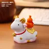 Regalo de Año Nuevo Año de la Oveja Linda Figura de Oveja Pequeña Mascota para Coche Decoración de Escritorio Pequeño Regalo para Reunión Anual